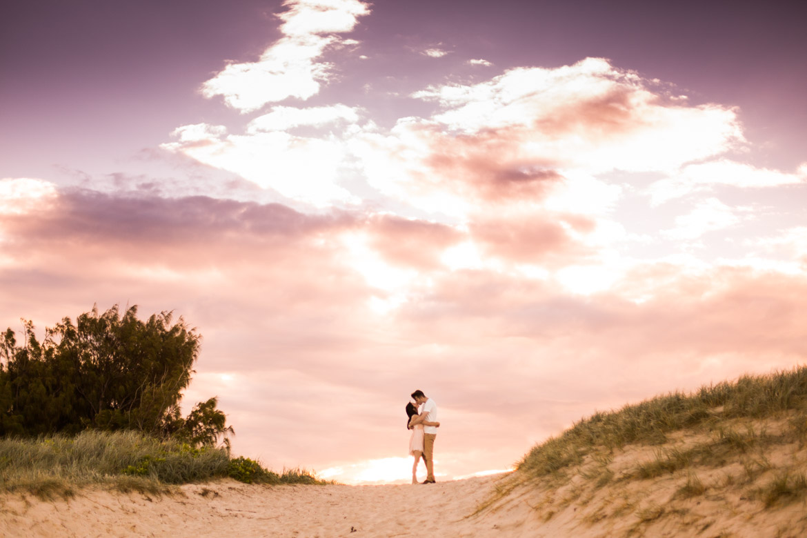 Gold Coast Beach Engagement Photographs