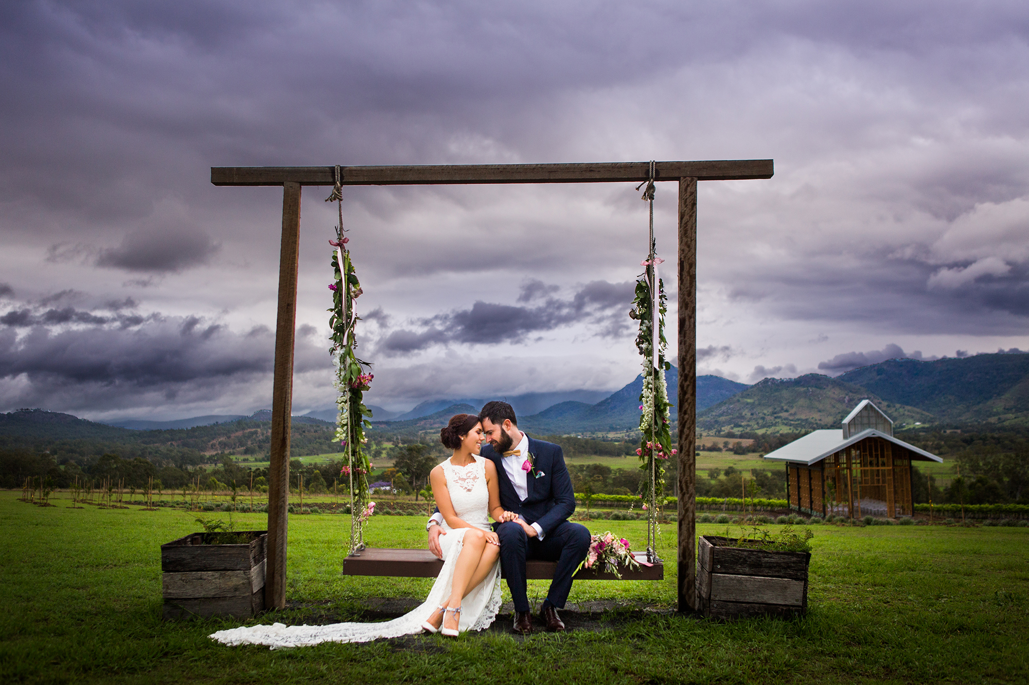 Kooroomba Vineyard and Lavender Farm Wedding