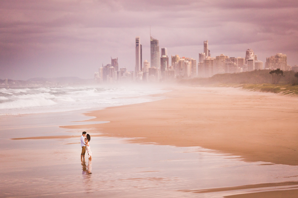 Diana and Jayden - Gold Coast Beach Engagement Shoot