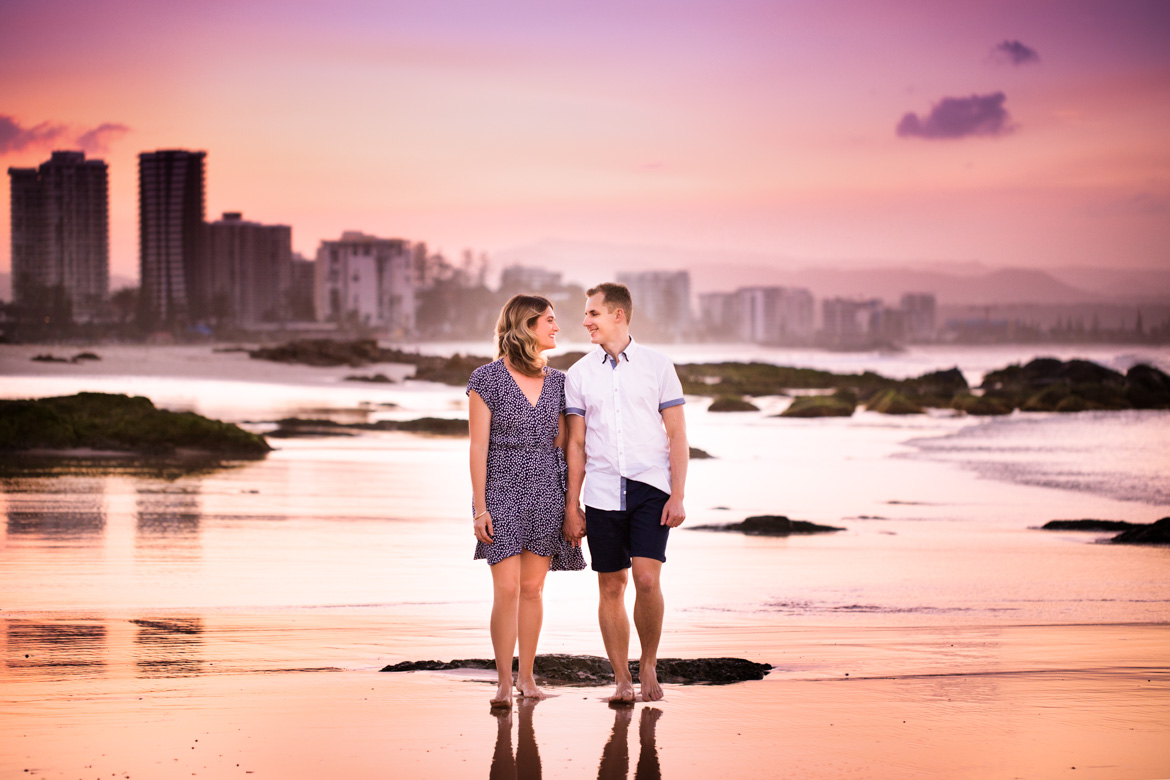 Gold Coast Beach Engagement Photos