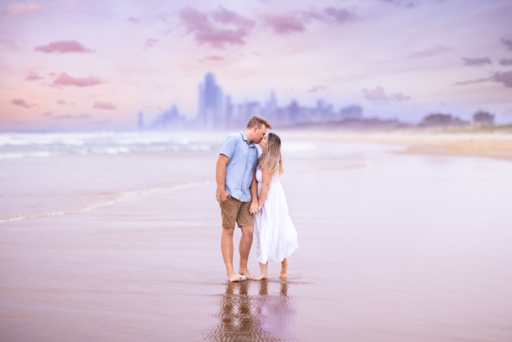 Beach Engagement Photos Gold Coast