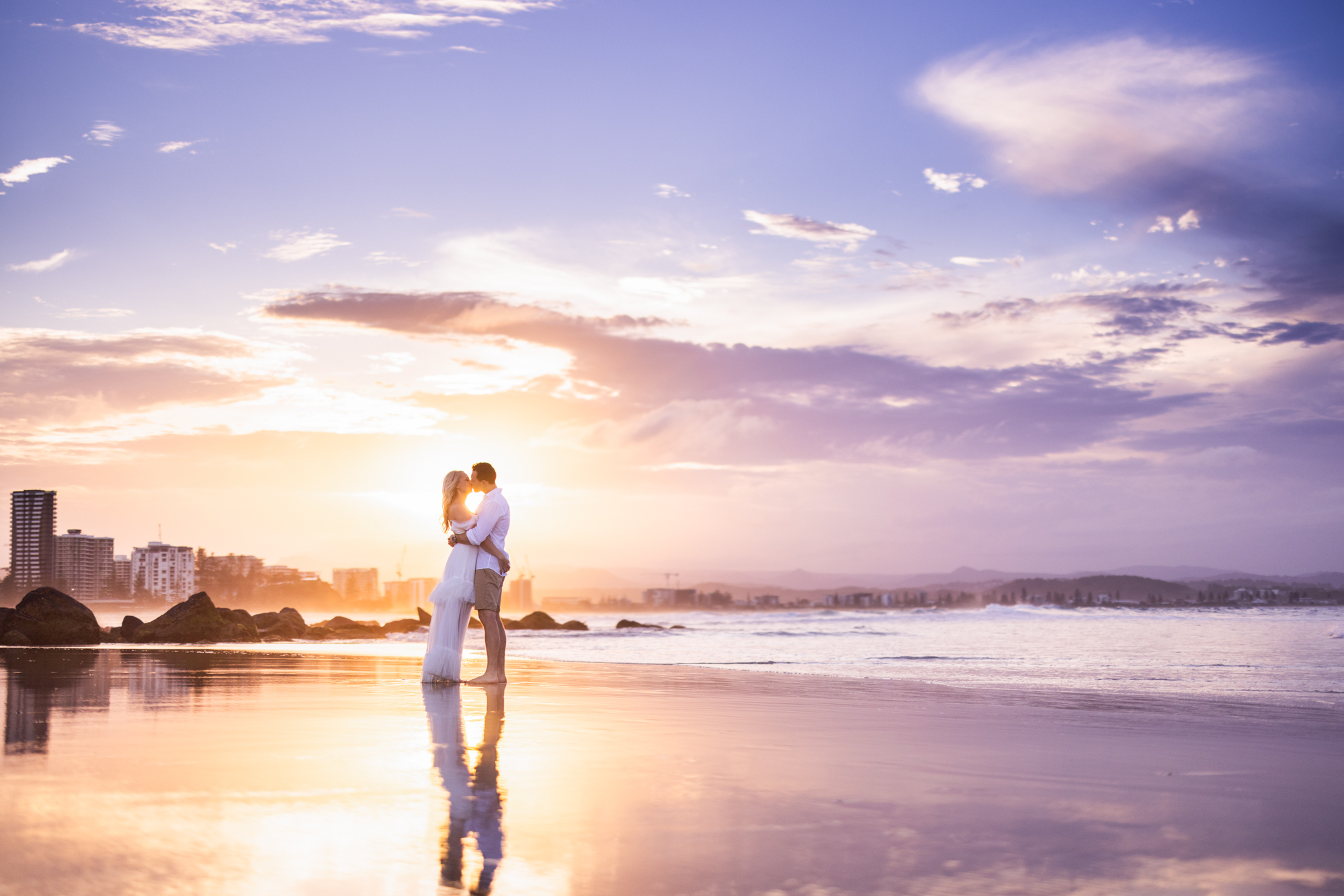 Gold Coast Beach Engagement Photoshoot