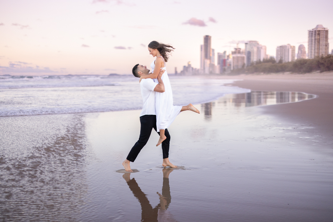 Beach Engagement Photography Gold Coast