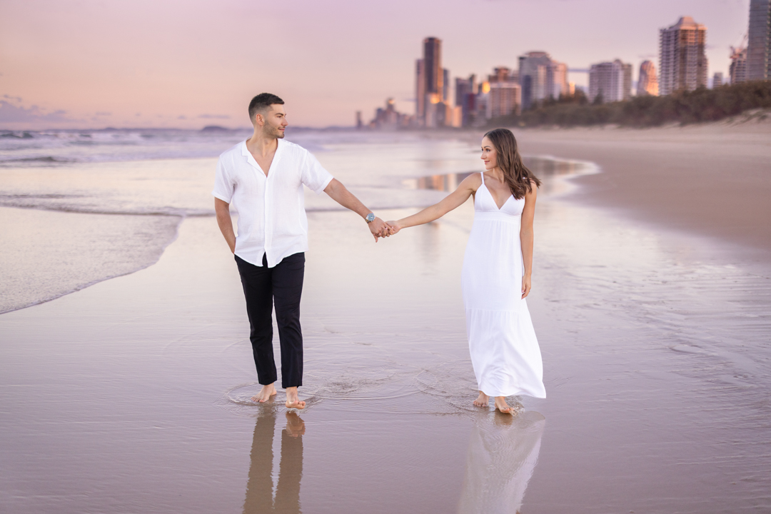 Beach Engagement Photography Gold Coast
